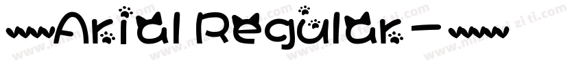 英文字体Arial Regular字体转换